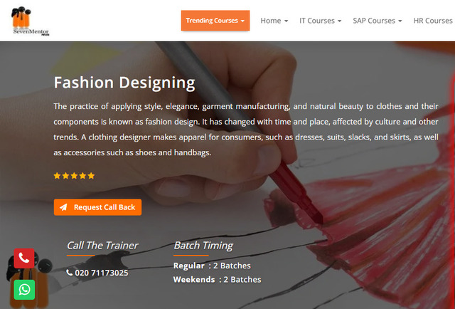 Fashion designing course in pune display